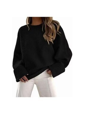 ✨Prettygarden Women's Oversized Sweater Black NWT Small